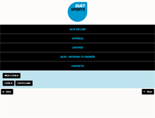 Tablet Screenshot of duetsports.com
